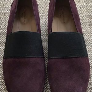 Clarks Unstructured Un Blush Lo Aubergine Suede Flats Size 8M (New)